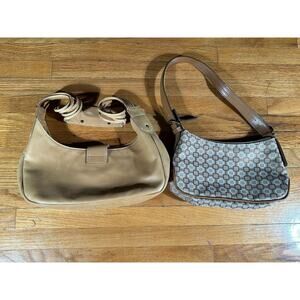 Guess & Nine West Purse Lot 2 Handbags Brown Tan Shoulder Bags